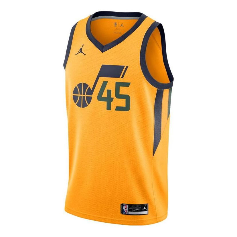 Фланелка Nike Utah Jazz Donovan Mitchell 45 Basketball Jersey Жълто | CV9496-719