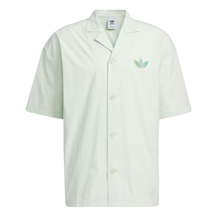 Риза adidas Originals Originals Short Sleeve Shirt Зелено | IK8625
