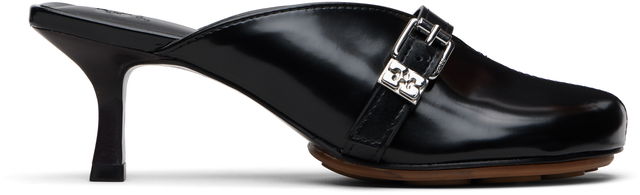 Sue Buckled Mule Heels