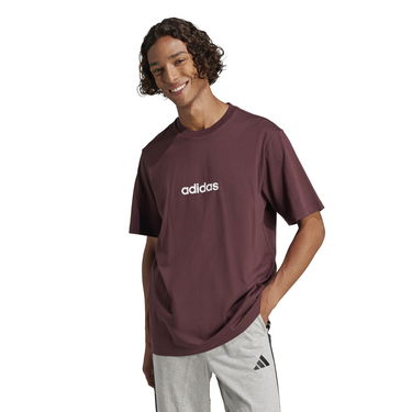 Тениска adidas Performance Linear T-Shirt Бургунди | JE8998, 1