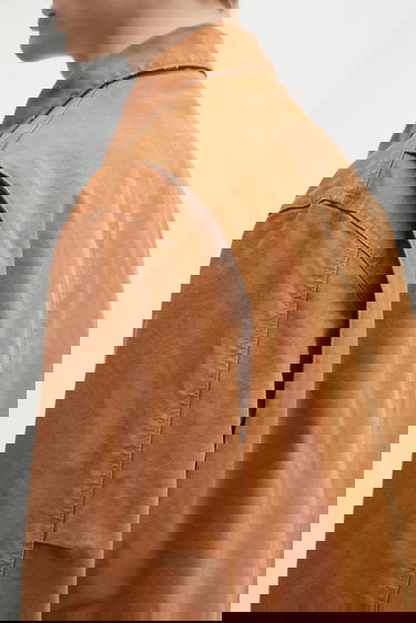 Яке Maison Margiela MM6 Maison Margiela Collared Full-zip Utility Jacket Кафяво | SH0AM0048, 6