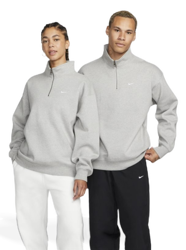 Суитчър Nike SOLO SWOOSH 1/4-Zip Top Сиво | DQ5209-063