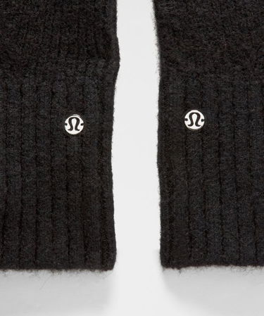 Ръкавици lululemon Lululemon Alpaca Wool-Blend Mittens with String, M/L Черно | prod20004055, 1