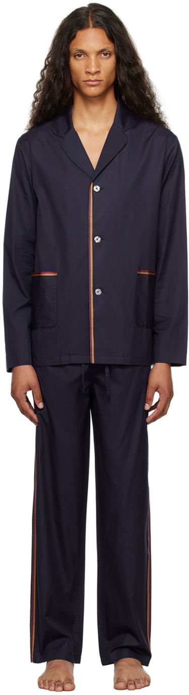 Пижама Paul Smith Paul Smith Artist Stripe Pajama Set Тъмно синьо | M1A-2871P-A00944-49, 0
