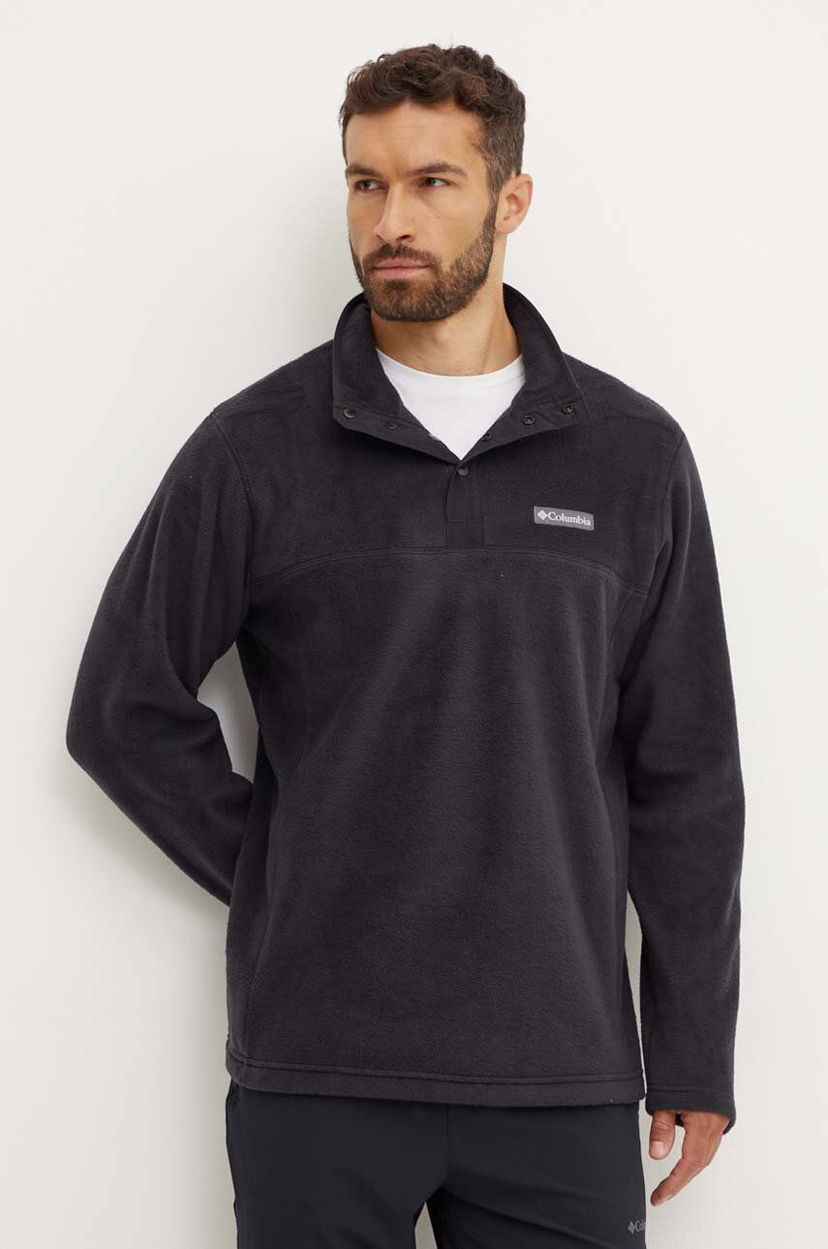 Суитчър Columbia Steens Mountain Half Snap Sweatshirt Черно | 2097721