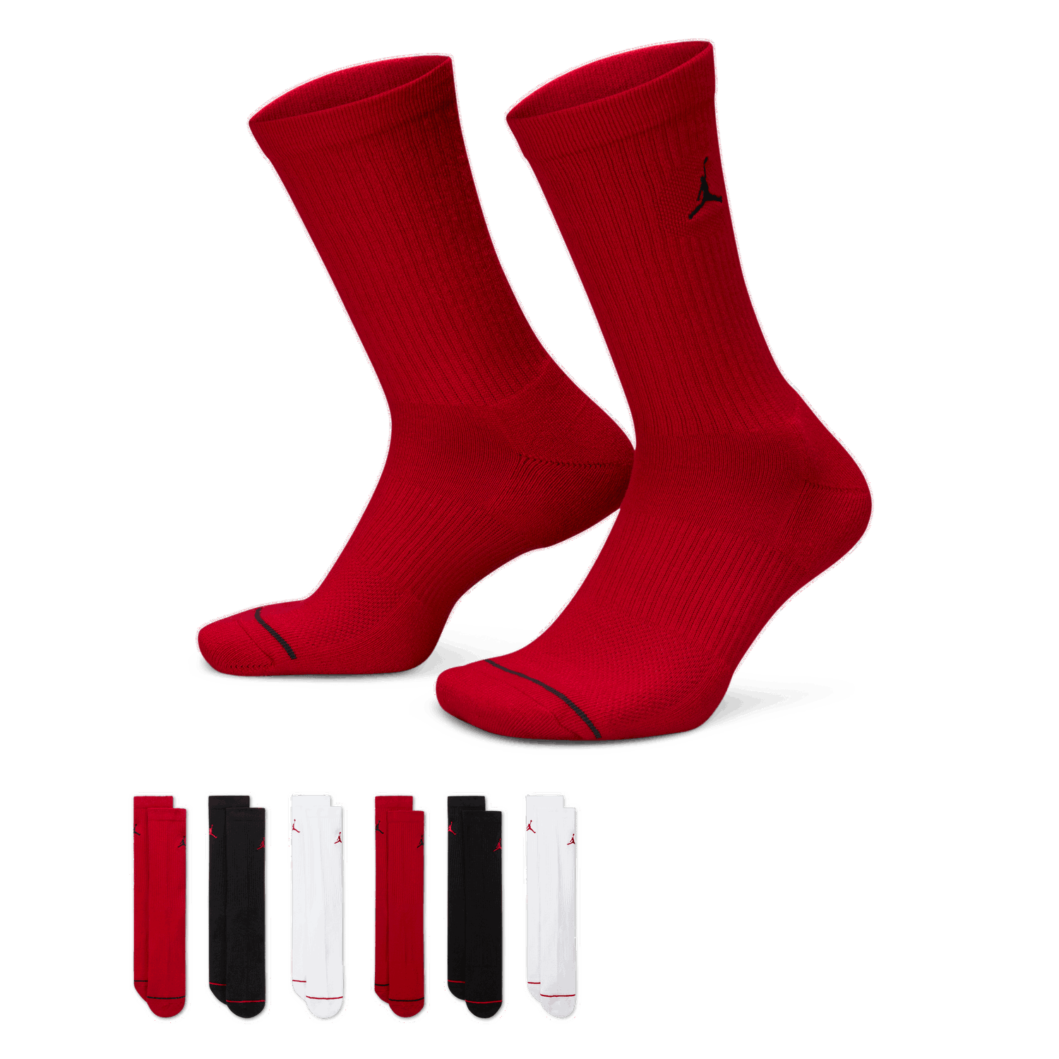 Чорапи Jordan Jordan Everyday Cushioned Crew Socks (6 Pairs) Червено | HV6228-900, 0