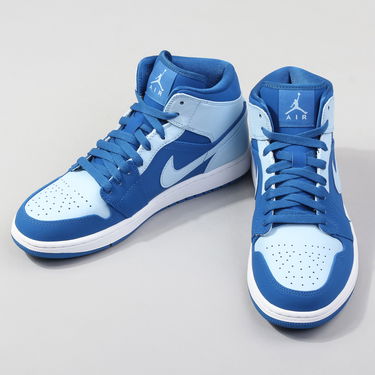 Кецове и обувки Jordan Air Jordan 1 Retro Mid "Ice Blue" Синьо | 554724-400, 2