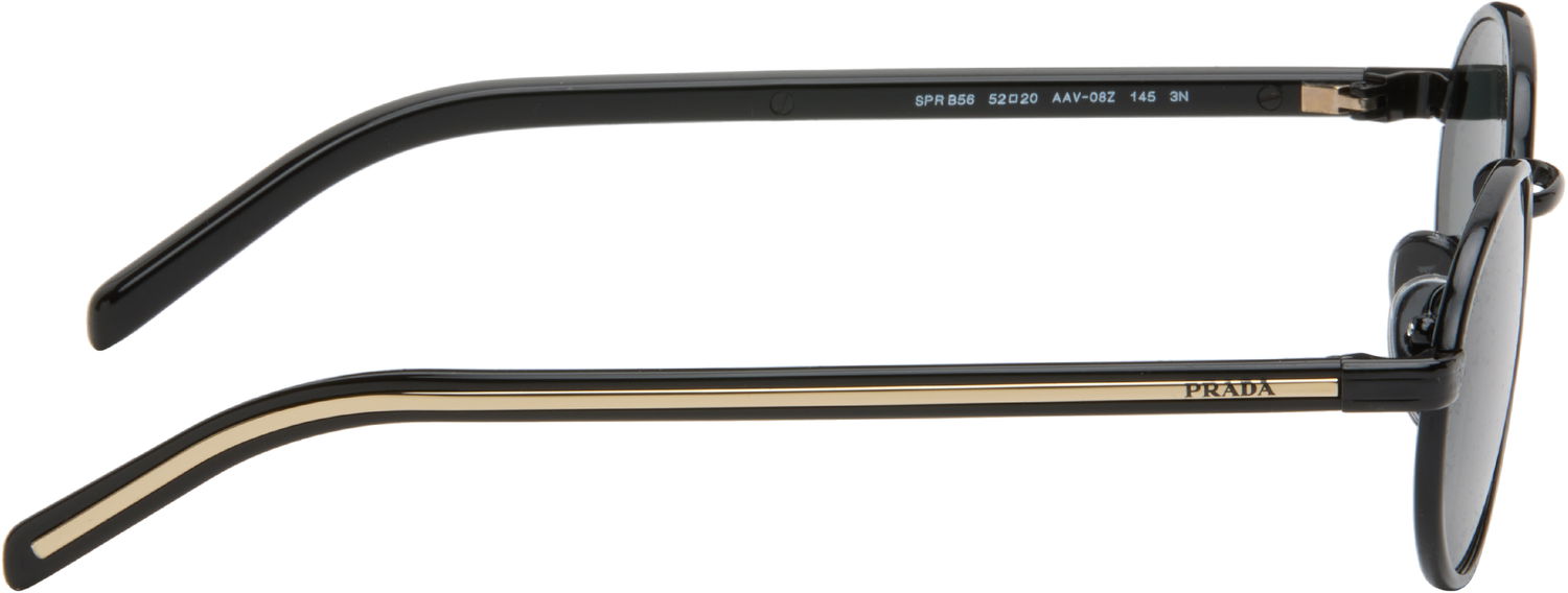 Слънчеви очила Prada Iconic Metal Plaque Sunglasses Черно | 0PR B56S AAV08Z52 8056262504451, 1