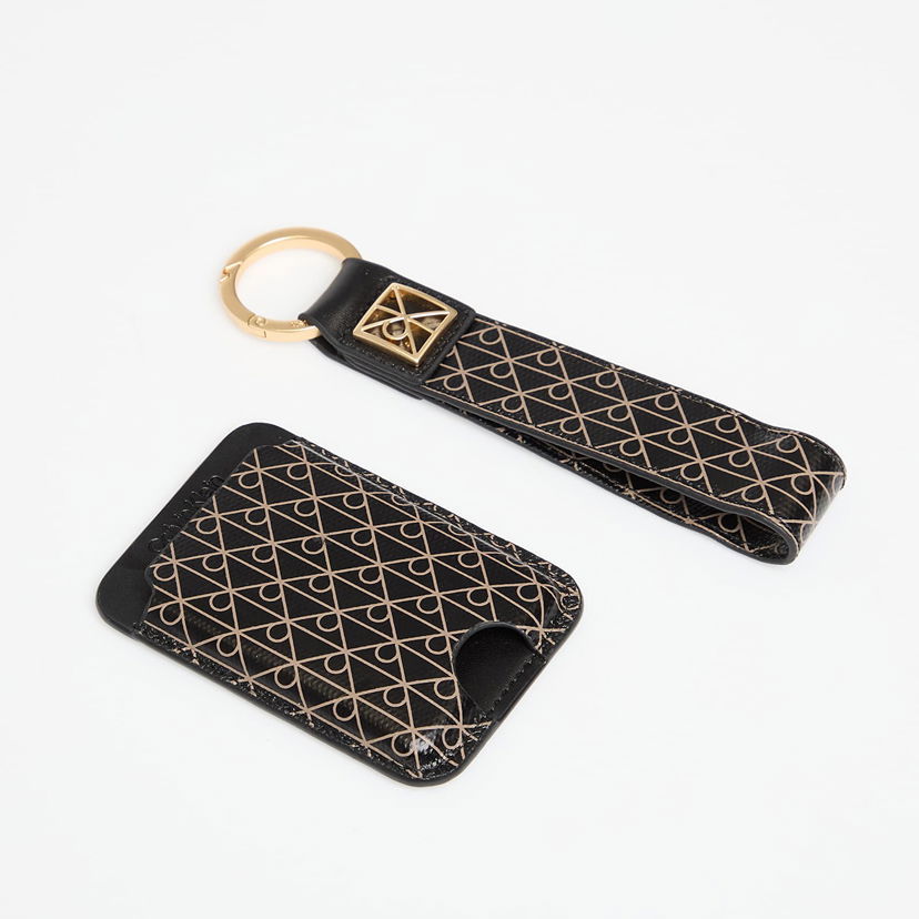 Ключодържатели CALVIN KLEIN Calvin Klein Emblem Aop Key Fob and Cardholder Set Черно | LV04F1101G UB1