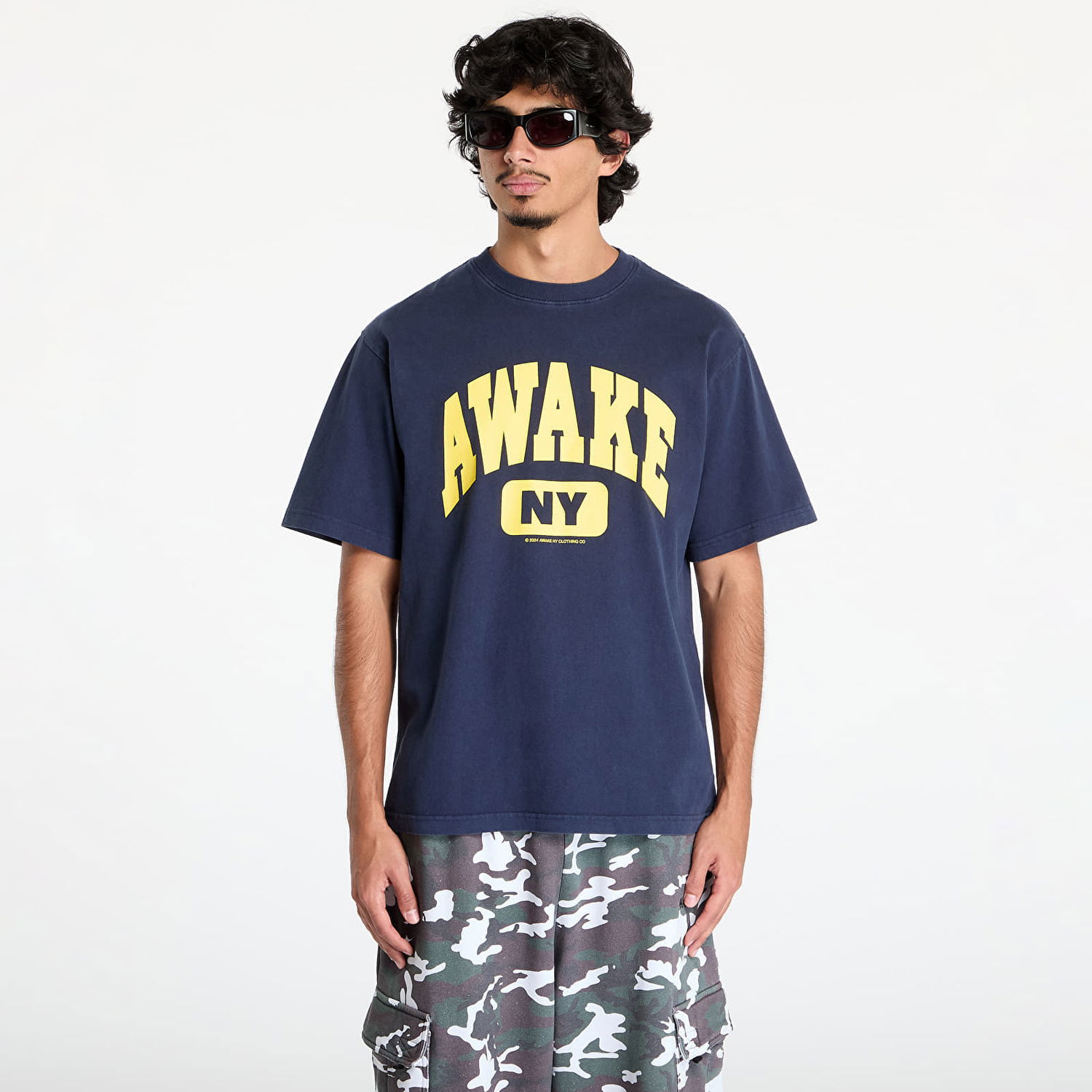 Тениска Awake NY Varsity Tee Navy S Тъмно синьо | AWK-FW24-TS308-BLK, 0