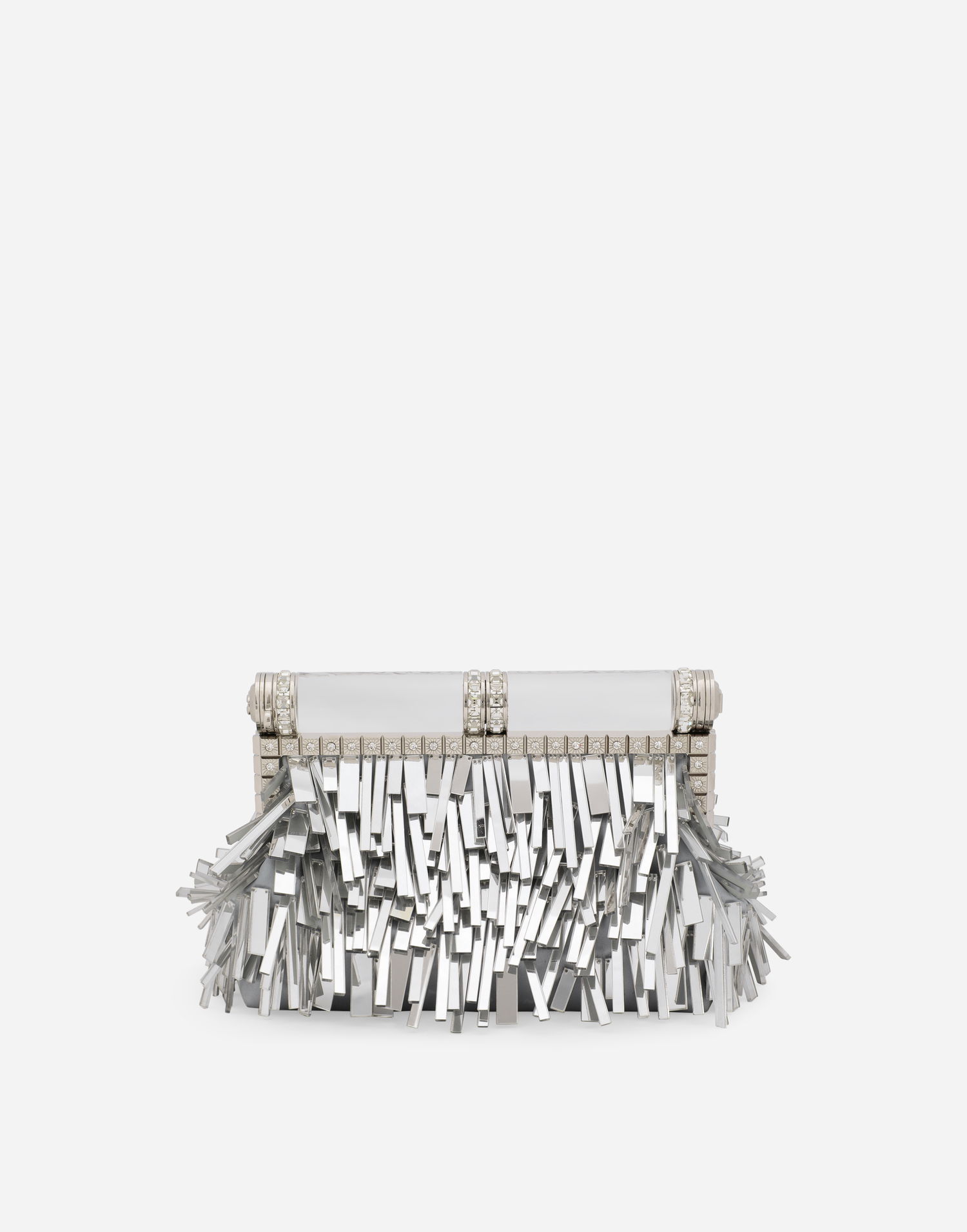 Дамска чанта Dolce & Gabbana Mordore Nappa Fringed Clutch Bag Металик | BB7097AY83180998, 0