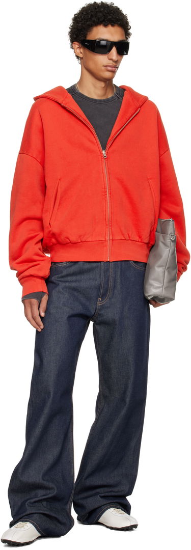 Суитчър Entire Studios Entire Studios Thermal Zip-Up Hoodie Червено | ES2488CH, 3