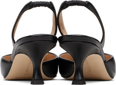Бижута Manolo Blahnik Manolo Blahnik Carolyne Slingback Pumps Черно | 9XX-0478, 1