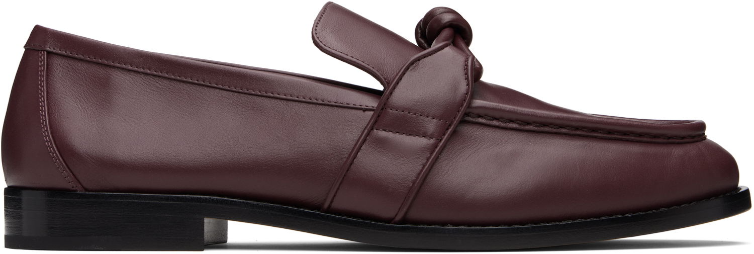 Кецове и обувки Bottega Veneta Bottega Veneta Astaire Knotted Loafers Бургунди | 796445V5DZ02240, 0