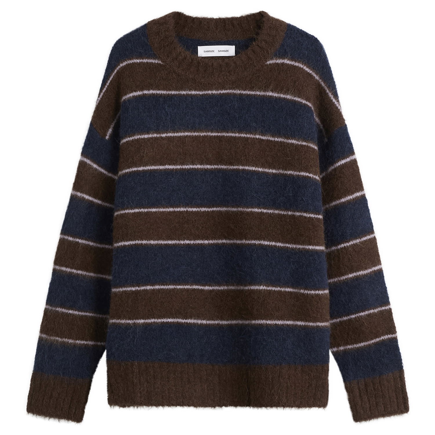 Пуловер Samsoe Samsoe Sajeanne Hairy Knit Sweater Stripe Многоцветен | F25300007-CLR002397, 0