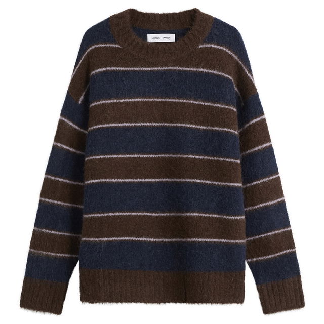 Sajeanne Hairy Knit Sweater Stripe