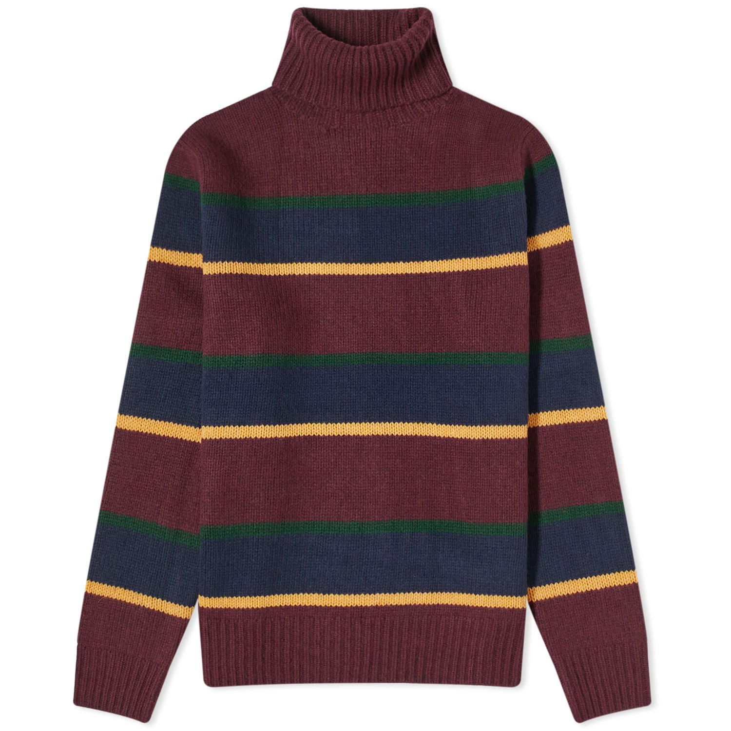 Пуловер Polo by Ralph Lauren Polo Ralph Lauren Stripe Roll Neck Knit Aged Wine Многоцветен | 710918117001, 0