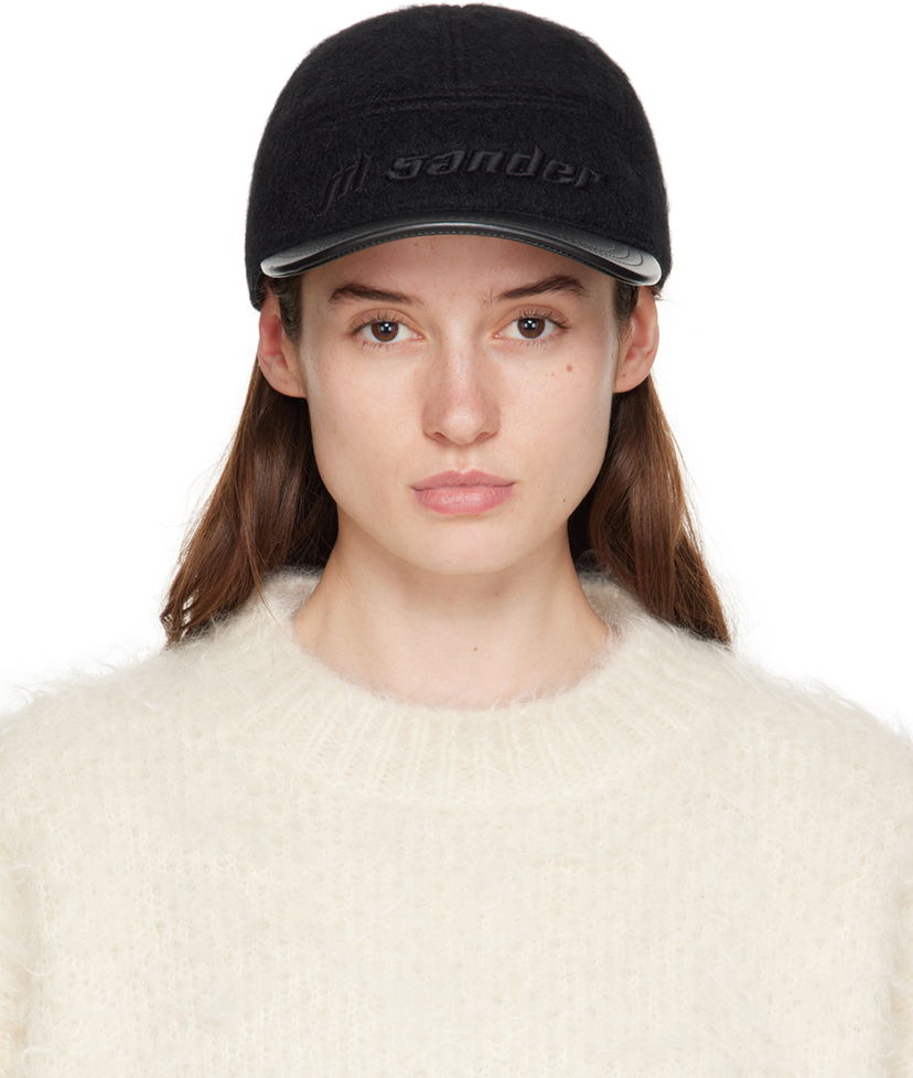 Шапка с козирка Jil Sander Embroidered Logo Wool Baseball Cap Бежово | J03TC0103_JTN308