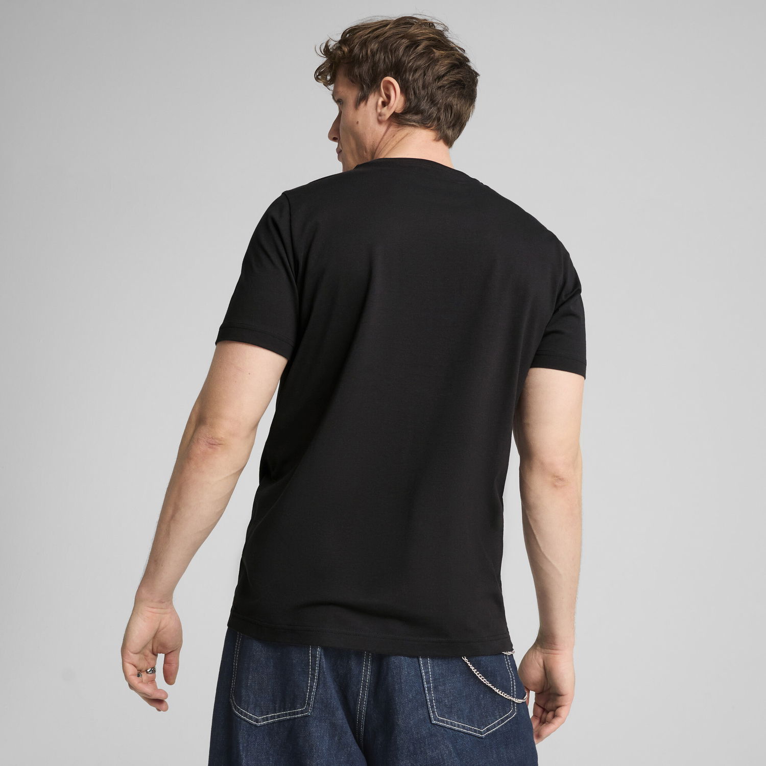 Тениска Puma Puma Wording Graphics T-Shirt Черно | 684825_01, 1