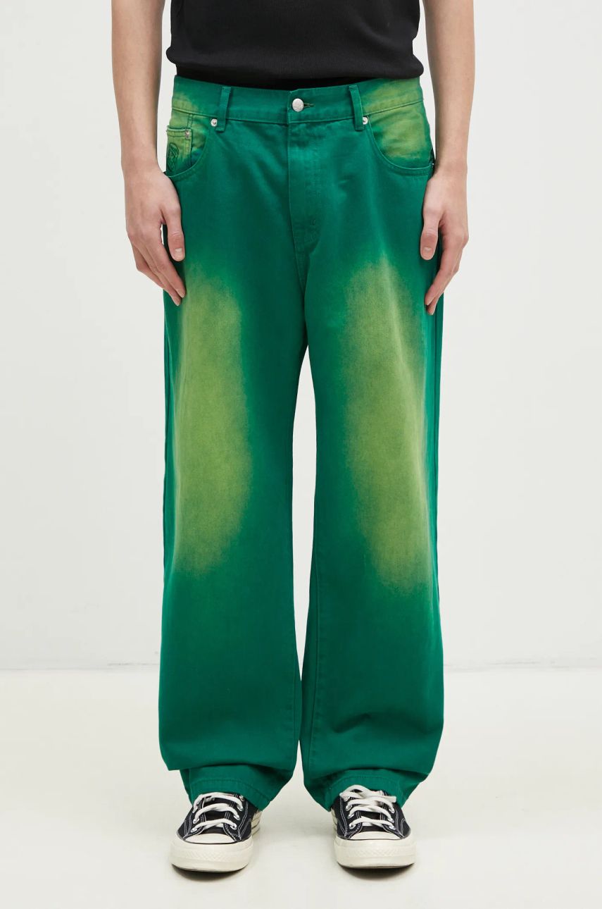 Дънки BILLIONAIRE BOYS CLUB Billionaire Boys Club Green Dyed Denim Pants Зелено | B24427, 0