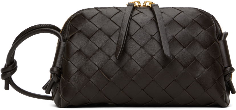 Чанта през рамо Bottega Veneta Intrecciato Leather Shoulder Bag Черно | 794258 VCPP1