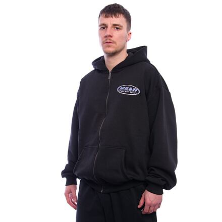 Суитчър Karl Kani Karl Kani Woven Signature Chrome Zip Hoodie Черно | KK-60220175