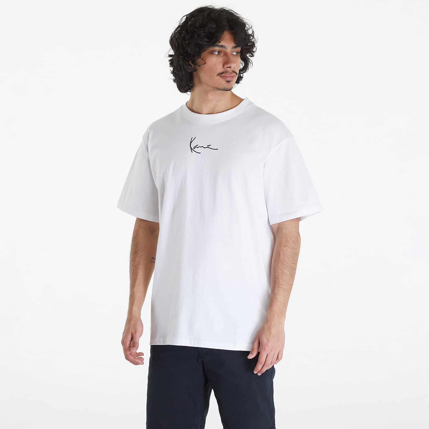 Тениска Karl Kani Small Signature Burger Tee White Бяло | KM241-039-1, 0
