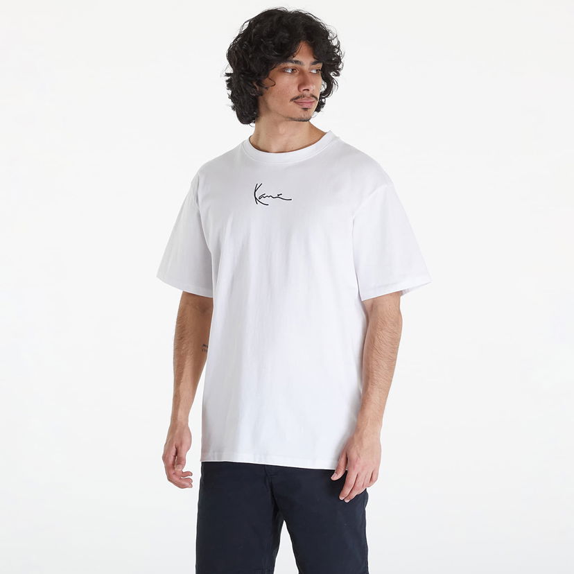 Тениска Karl Kani Small Signature Burger Tee White Бяло | KM241-039-1