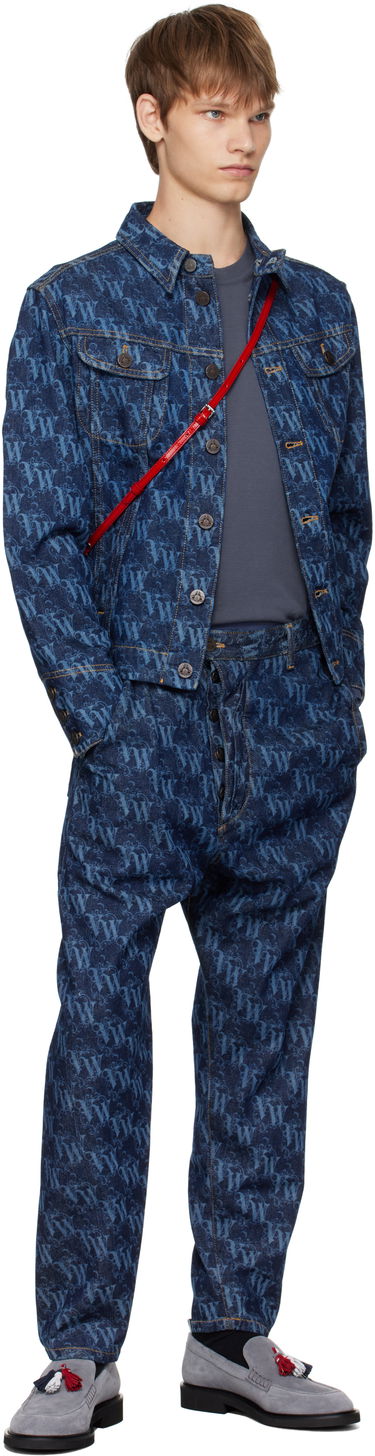 Дънки Vivienne Westwood Vivienne Westwood Drunken Patterned Jeans Синьо | 3902000X-W014I-AAA-, 3