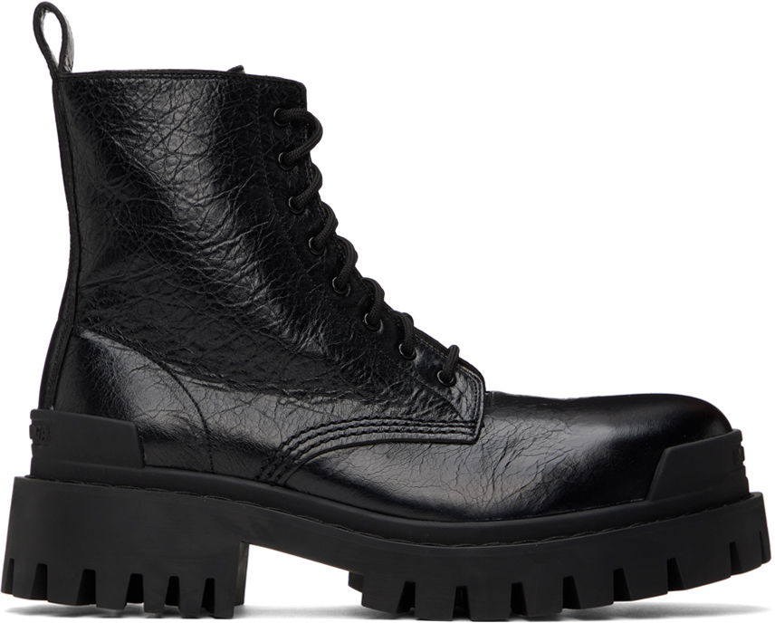 Кецове и обувки Balenciaga Strike Boots "Black" Черно | 590974 WAD40, 0