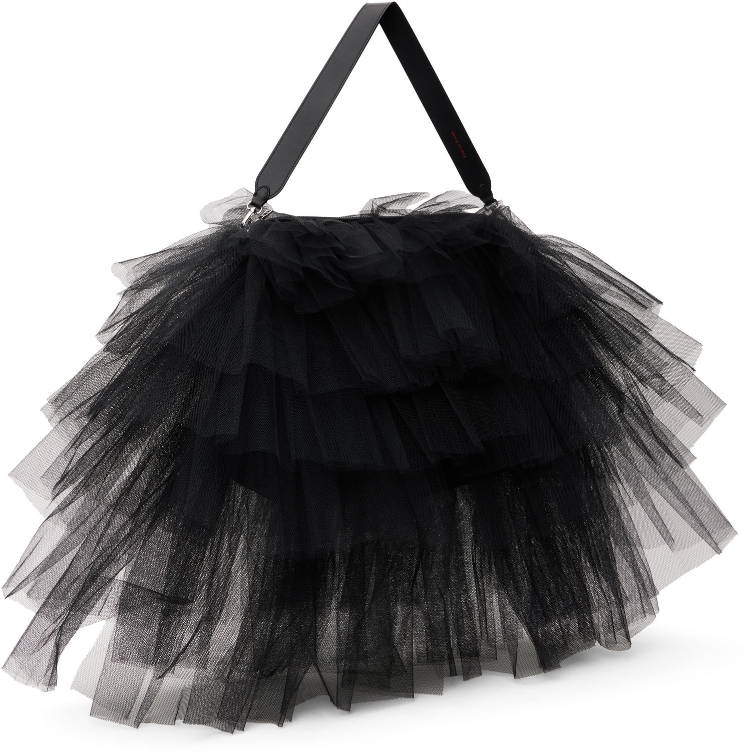 Дамска чанта Simone Rocha Simone Rocha Oversized Frilly Tutu Bag Черно | BAG182 0035, 1