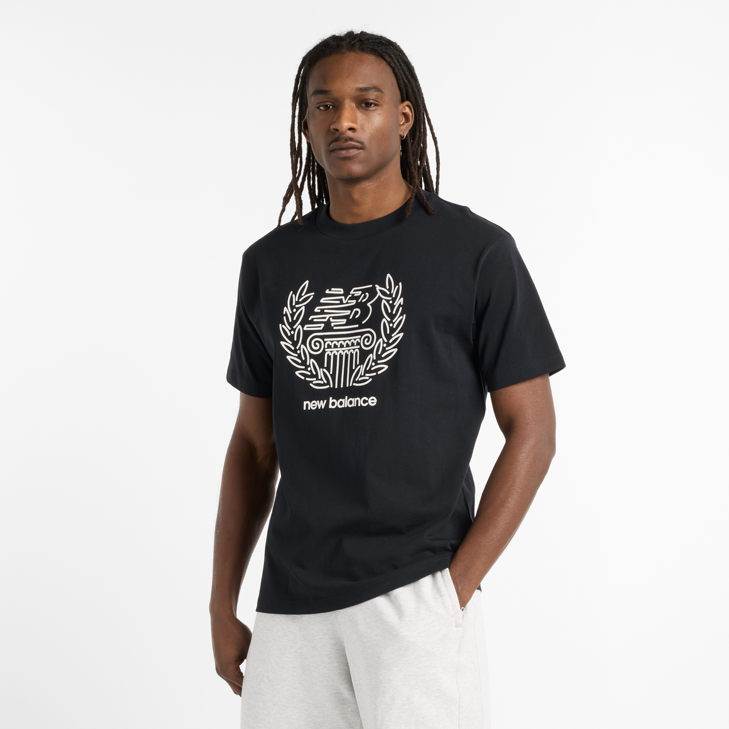 Тениска New Balance Men's Athletics T-Shirt Черно | NBMT51974BK, 0