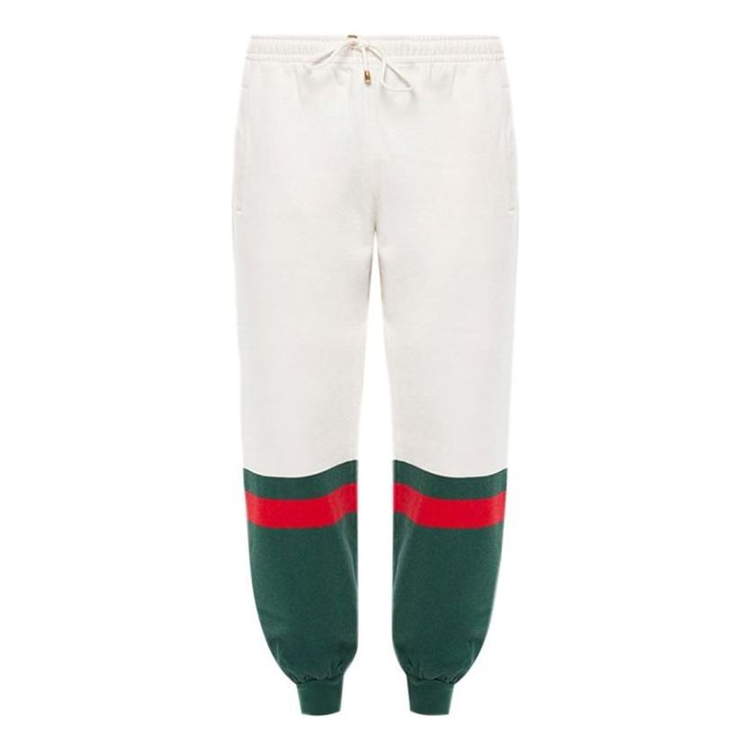 Спортни панталони Gucci Web Panel Jogger Pants Бяло | 625403-XJCSU-9146, 0