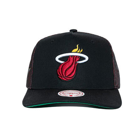 Шапка с козирка Mitchell & Ness Mitchell & Ness NBA Tremor Trucker Snapback Hat Miami Heat Черно | HT11505-MHEBLCK, 1
