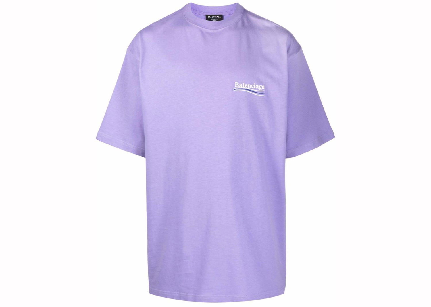 Тениска Balenciaga Political Campaign Oversized Logo-Print T-shirt Purple Лилаво | 641675TKVJ13072, 0