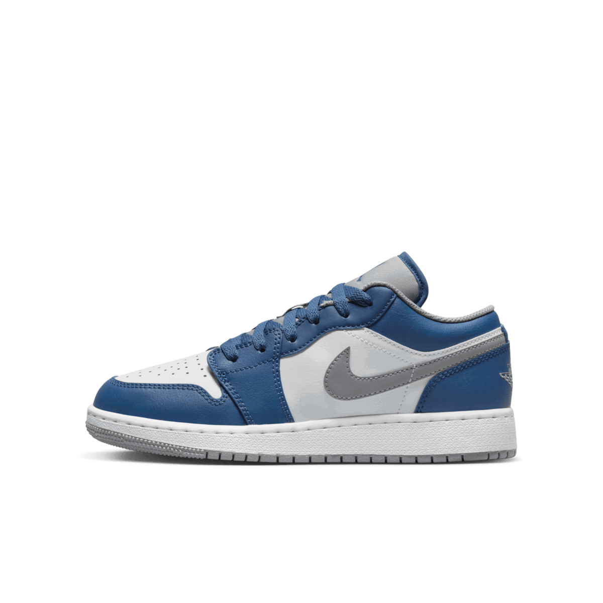 Кецове и обувки Jordan Air Jordan 1 Low "True Blue Cement" GS Синьо | 553560-412, 0