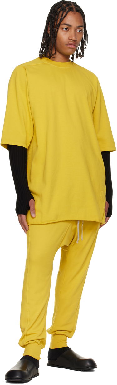 Тениска Rick Owens Concordians Jumbo SS T-shirt Жълто | DU02E7274 RIG, 3