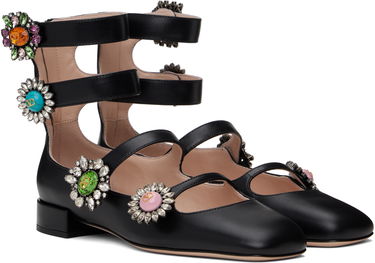Кецове и обувки Valentino Valentino Garavani Preshoes Ballerinas with Crystal Embellishments Черно | 6W2S0LL9DHS, 3