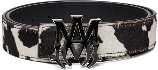 MA Cowhide Belt with Logo Buckle