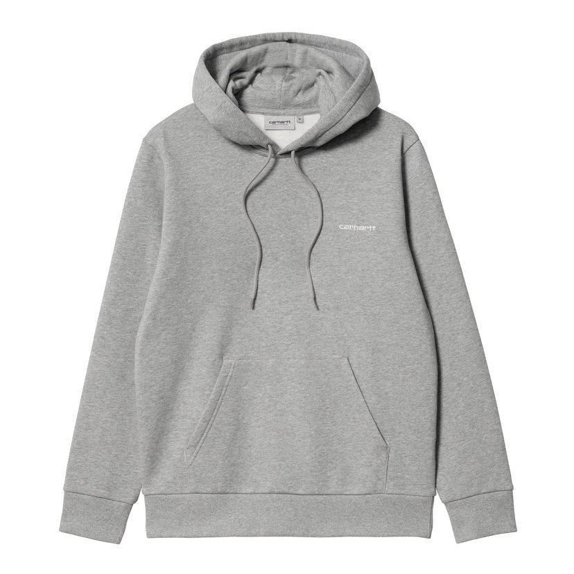 Суитчър Carhartt WIP Script Embroidery Hoodie Сиво | I033658_00D_XX