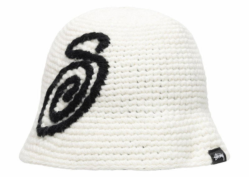 Шапка Stüssy Stussy Swirly S Knit Bucket Hat Бяло | 1321208, 0