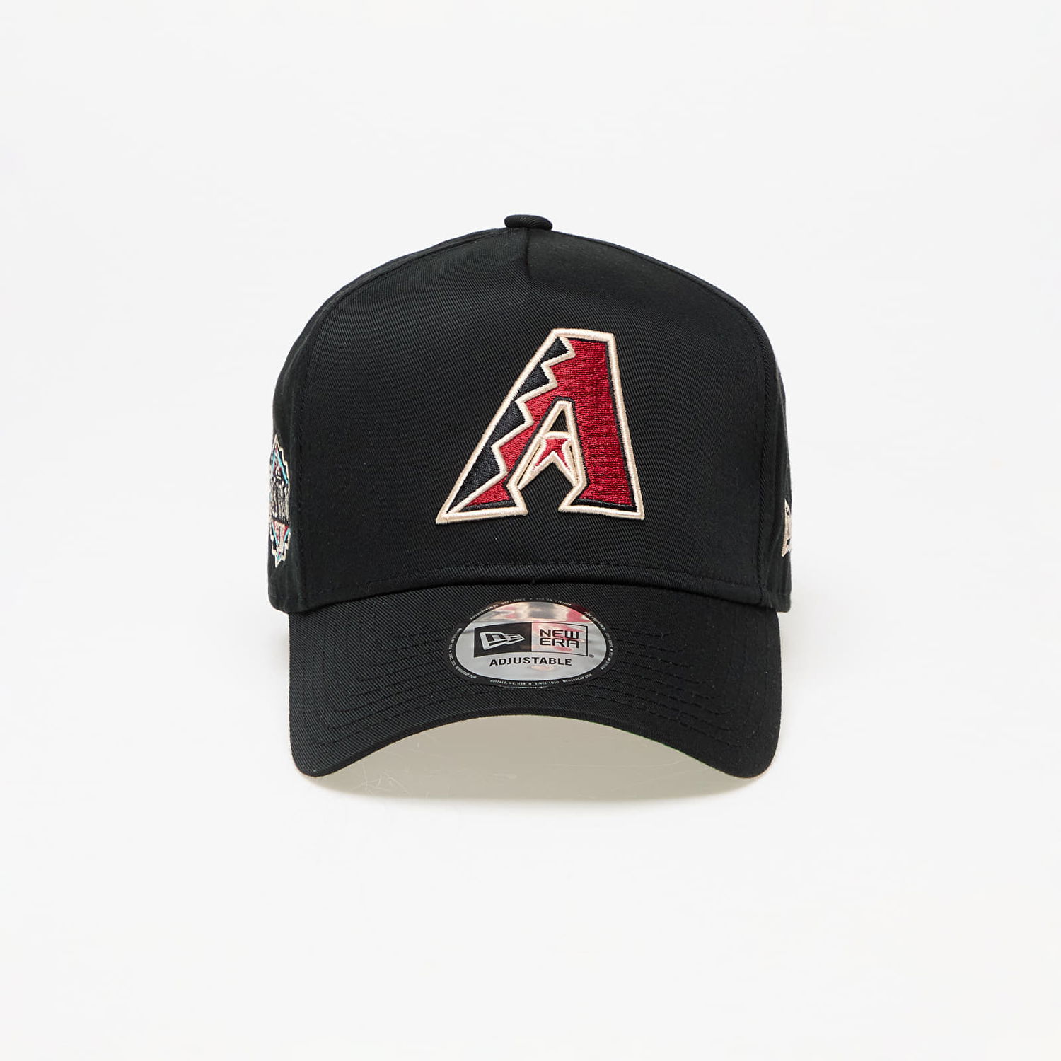 Шапка с козирка New Era Arizona Diamondbacks World Series Patch 9FORTY E-Frame Adjustable Cap Черно | 60422517, 0