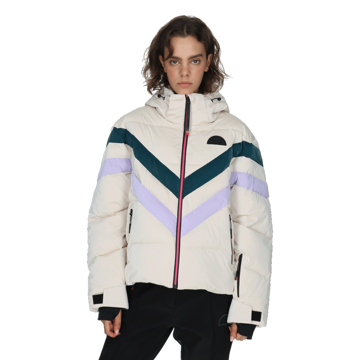 Пухо яке Ellesse Milica Chevron Stripe Puffer Jacket Многоцветен | ELA253F501-92, 0