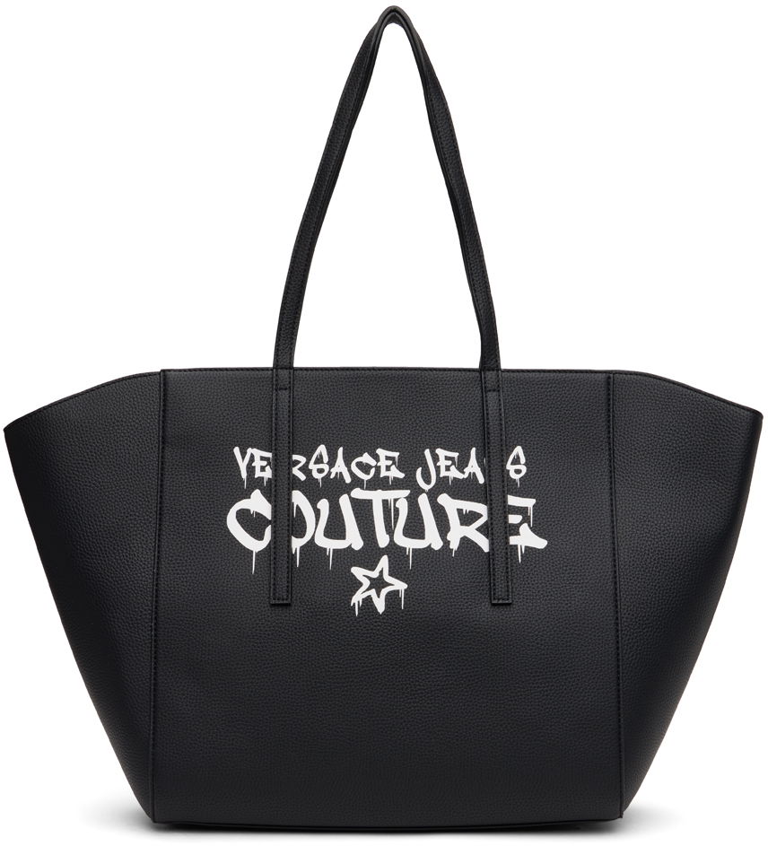 Голяма пазарска чанта Versace Jeans Couture Bonded Tote Bag Черно | E75VA4BK1_EZS413, 0