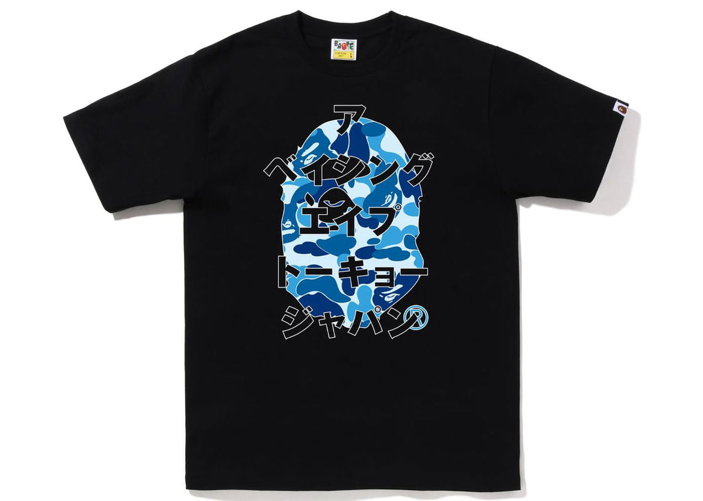 Тениска BAPE ABC Camo Japanese Letters Tee Черно | 1I80-110-050/1I70-110-017, 0