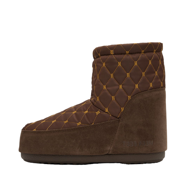 Icon Low Nolace Quilted Boots "Brown"