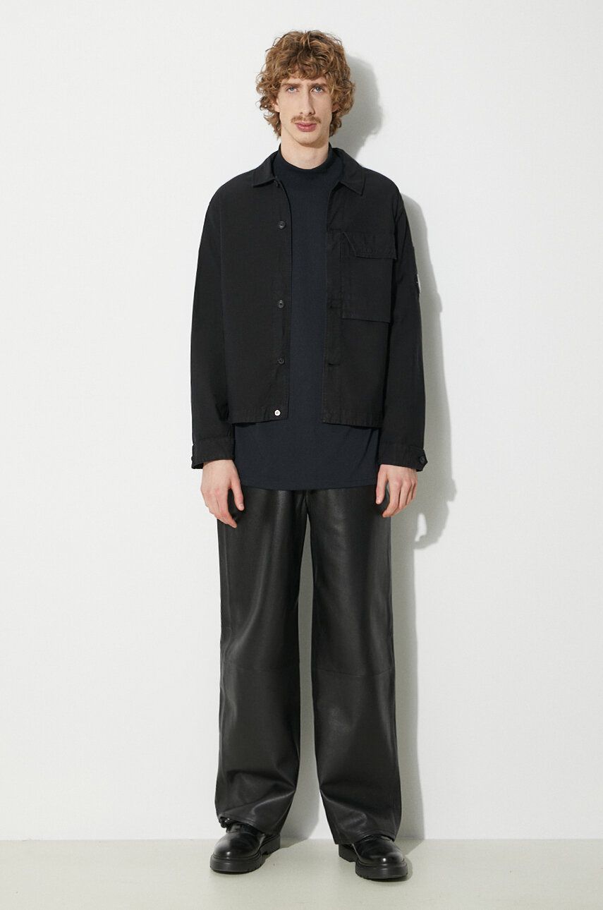 Риза C.P. Company Shirt With Classic Collar Черно | 16CMSH153A006406O, 1