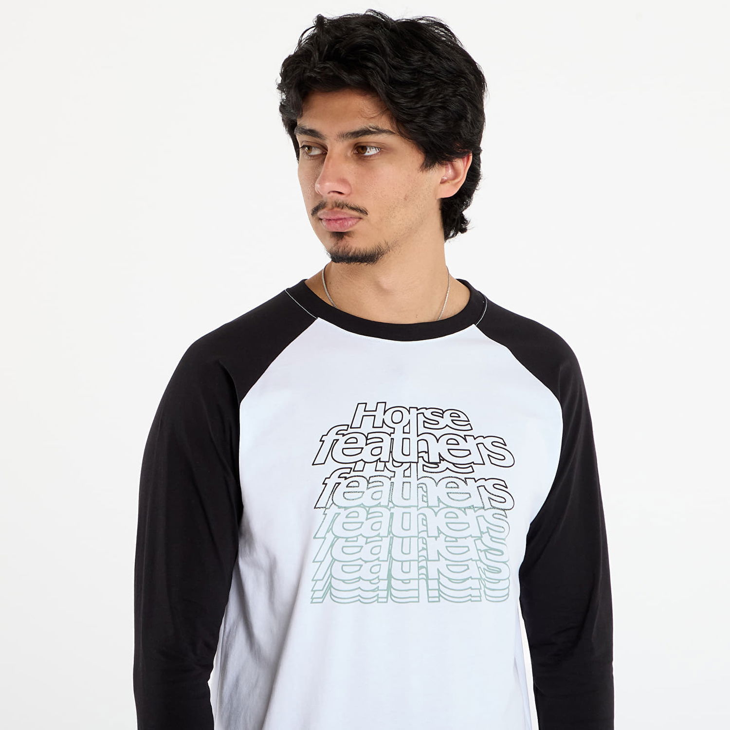 Тениска Horsefeathers T-Shirt Rollin Raglan Многоцветен | SM1394B, 1