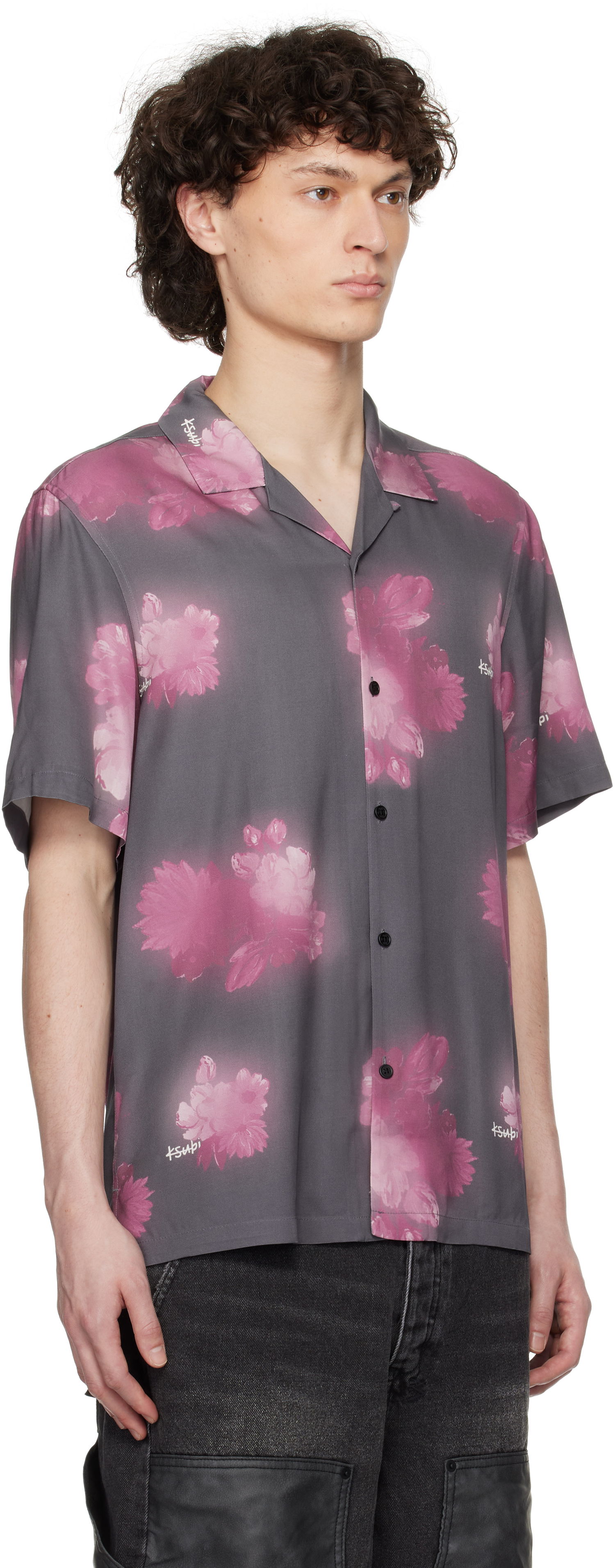 Риза Ksubi Ksubi Cursed Resort Short Sleeve Shirt Сиво | MSP25SH007, 1