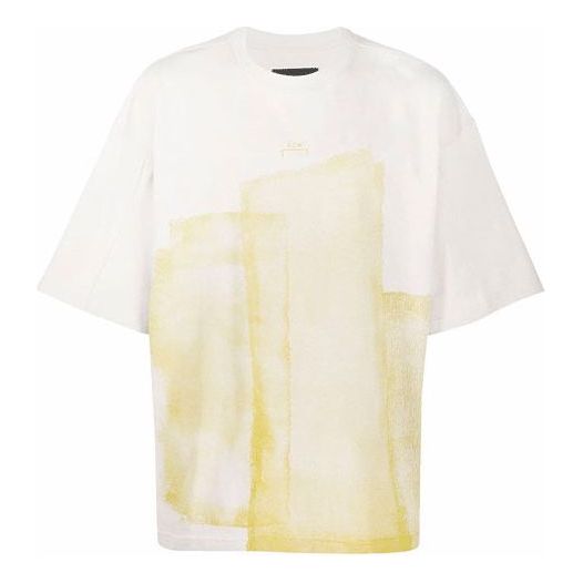 Тениска A-COLD-WALL* Oversize T-Shirt With Abstract Print Бяло | ACWMTS065-BONE